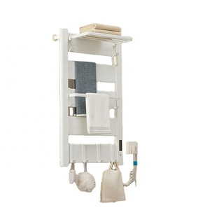Gran oferta, calentador montado en la pared de aluminio blanco, Riel de radiador de <span class=keywords><strong>baño</strong></span> de fibra de carbono infrarrojo, secador eléctrico moderno, <span class=keywords><strong>toallero</strong></span> calentado - Product Image 1