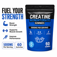 Gummies de Créatine Monohydrate OEM 5000mg par Portion Sans Sucre Nutrition Sportive Force et Performance