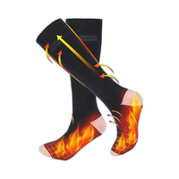 Chaussettes de sport en coton auto-chauffantes de haute qualité, alimentées par batterie USB, pour l'hiver, le camping et le ski, avec chargeur intégré offert