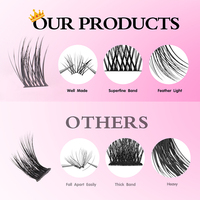 Vente en gros de faux cils en fibre de vison, étiquette personnalisée, bande superfine, fournisseurs de cils, logo personnalisé, ensembles de faux cils