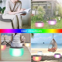 Sofá inflable de PVC para interiores y exteriores, silla hinchable con luz LED, venta al por mayor