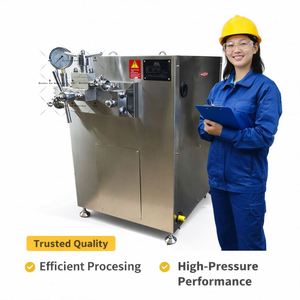 2000L/H Handled Milk Homogenizer High Pressure Milk Juice Homogenizer <b>Machine</b> Two Piston Honey Milk Homogenizer - Product Image 1