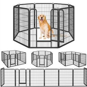Parc pour chien Caisse pour chien en métal Barrière métallique respirante pour petit animal - Product Image 6