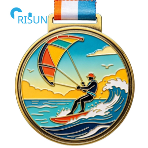 Medallón Personalizado para Deportes Acuáticos, Kitesurf, Longboard, Surf, Surfing, Medalla Personalizada para Kitesurf - Product Image 2