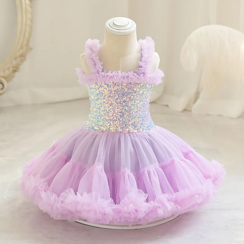 Mini Gown đối với Đảng sinh nhật hoa cô gái Tutu Dresses Toddler cô gái trang phục bé gái công chúa Ăn mặc