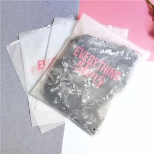 Custom Matte Frosted Biodegradable Plastic Packaging Zipper Bag for Clothing,Cosmetic/Jewelry/Wig Zip Lock Bags With Logo