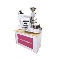 Honhill — rôtissoire industriel à café au gaz, 100%, goût turque, 2 kg, ensemble de machine à café, couleur ambre noir