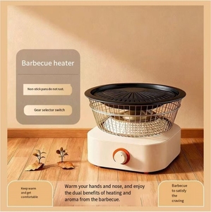 Электрическая сковорода-гриль YZQ-11 с регулировкой температуры, универсальная, для использования в помещении/на улице, бездымная, из нержавеющей стали, настольная, с защитой от перегрева - Product Image 6