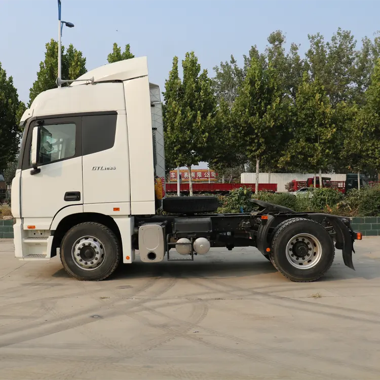 Tình trạng tốt chất lượng cao gần như mới foton auman chassis máy kéo xe tải gần như mới động cơ diesel Xe Tải Đầu cho Zambia