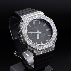Cubierta de Bisel para Reloj <span class=keywords><strong>GA2100</strong></span>, Estilo Hip Hop de Lujo, Personalizada y Modificada con Cristales - Product Image 3