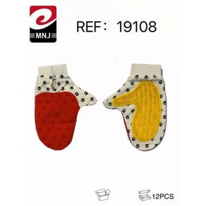 Hook Bath Gloves For Dogs With Paw Print Design 12Pcs Pack Pet Grooming Tool - Product Image 3