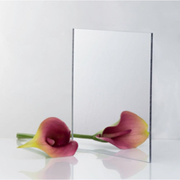 Plaque miroir acrylique or rose de 3 mm pour décoration de mariage, carte d'invitation, épaisseur 0,8 mm, 2 mm