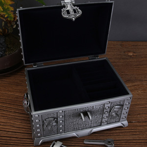 Coffre au trésor double couche de style égyptien ancien rétro, super grand, avec serrure, pour bijoux de pirates des Caraïbes, pour ranger les objets. - Product Image 3