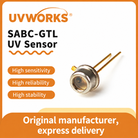 Photodiode UV GaN SABC-GTL TO-46 210-370nm 1mm² UVWORKS pour le test de l'eau potable et les systèmes spectraux de laboratoire