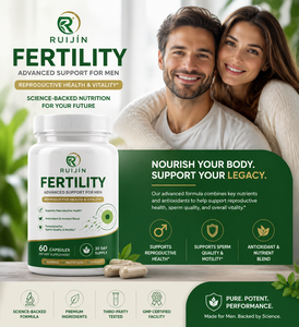Capsule OEM per il Supporto della Fertilità Maschile con Maca, L-Carnitina, CoQ10, Zinco, Selenio, Ginseng, Integratore per la Vitalità, Etichetta Privata, 60 Capsule - Product Image 2