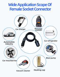 كابل طاقة كبير التيار لشحن السيارات، كابل تمديد شاحن السيارة 24 فولت 15 أمبير لولاعة السجائر - Product Image 6