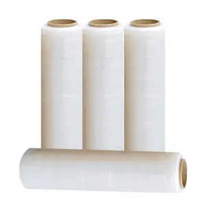 Jumbo Roll Stretch Film Pe Wrap film 12 to 30 Mic Lldpe Pre stretch Plastic Wrapping Clear Customized