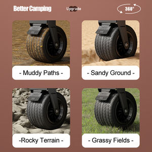 Chariot pliable de camping portable TUXIN avec roues tout-terrain pour utilisation en stand de vente et en chariot de <span class=keywords><strong>transport</strong></span> - Product Image 3