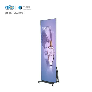 Indoor And Outdoor Floor Standing HD P2.5 Full Color LED Display Screen Poster