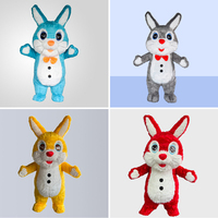 Poupée gonflable géante de lapin de dessin animé Tuku personnalisée en usine, costume de mascotte gonflable pour spectacle scénique