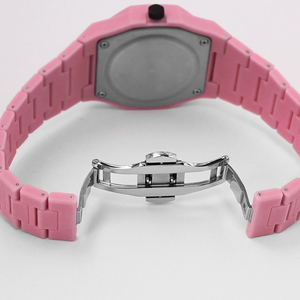 Reloj de Pulsera Deportivo Octagonal de Plástico ABS con Logotipo Personalizado, Movimiento Japonés 2035, Resistente al Agua 10 ATM, 40 mm, para Hombre y Mujer - Product Image 3
