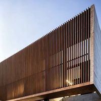 Façade murale standard, décoration, ventilation, isolation thermique, protection contre les intempéries, persienne en aluminium