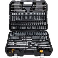 Ensemble d'outils de garage 192 pièces en chrome vanadium pour mécanicien automobile, comprenant clés à cliquet et douilles
