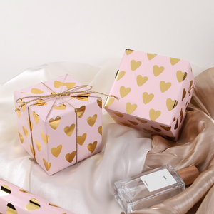 Hot Design Metallic Shiny Heart Gift Wrapping <b>Paper</b> <b>Roll</b> Double-sided Coated <b>Paper</b> For Party Decoration - Product Image 3