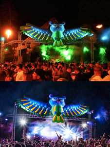 Cabina <span class=keywords><strong>de</strong></span> DJ Inflable con Forma <span class=keywords><strong>de</strong></span> Pulpo para Bingo, Conciertos, Carnavales, Escenarios, Iluminación LED, Decoración con Pulpo Inflable para Escenarios - Product Image 5