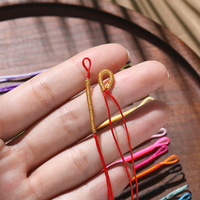 Cordon de pendentif en fil d'or enroulé de nylon, petit accessoire de bricolage pour la fabrication de bijoux, fournitures pour bracelets, matériel de tissage