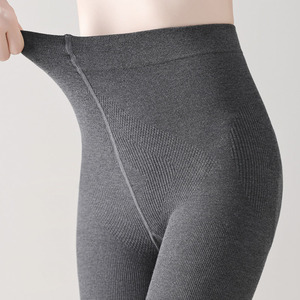 Collants noirs de <span class=keywords><strong>grande</strong></span> <span class=keywords><strong>taille</strong></span> doublés et épaissis en <span class=keywords><strong>polaire</strong></span> style printemps automne et hiver pour femmes - Product Image 3