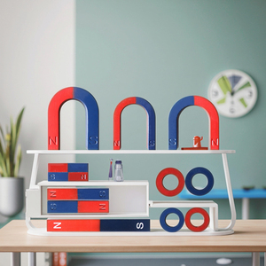 Set di esperimenti con magnete per l'insegnamento della fisica della scuola primaria a forma di ferro di cavallo e attrezzature educative a forma di U - Product Image 5