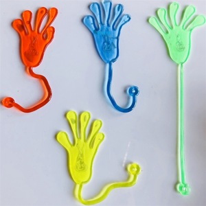 Elastic Stretchy Sticky Hand <b>Hook</b> Large Plastic Novelty Toy For <b>Walls</b> And Doors - Product Image 1