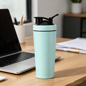Copo Personalizado de 500ml com Alça, Garrafa de Água em Aço Inoxidável, Copo para Bebidas, Shaker de Proteína para Lembranças de Casamento - Product Image 6