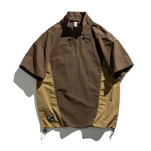 Veste coupe-vent de sport pour homme, personnalisable avec logo, en nylon tissé, pour la randonnée, la course à pied, séchage rapide, performance optimale. - Product Image 2