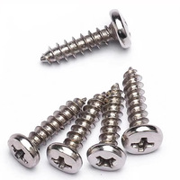 Phillips Truss Head BA Type Self Tapping Screws, Carbon Steel Nickel Plated Round Head Screws M2-M5 for Electronics & Furniture