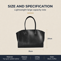 Sac à main en cuir véritable pour femme, sac fourre-tout en cuir de cheval pleine fleur, grande capacité, sac à bandoulière, logo personnalisé, OEM, ODM, vente en gros
