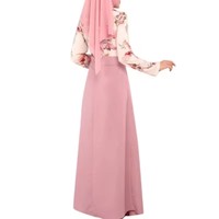 Abaya de l'Aïd Tunique Musulmane Turque Robe Longue Dubaï Caftan Marocain Abaya Femme Musulmane