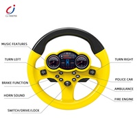 Jouet éducatif interactif de simulation de conduite Chengji, volant musical avec lumières et sons