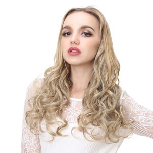 Fabricant de cheveux synthétiques de haute qualité <span class=keywords><strong>Clip</strong></span> en fibre Futura en une seule pièce Extensions de cheveux sans couture Ombre en gros pour les femmes blanches - Product Image 5