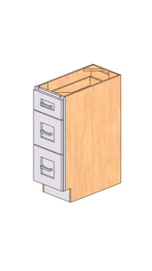 Mobile da cucina Sunique Sydney White Shaker con 3 cassetti in MDF, design moderno per uso domestico - Product Image 1