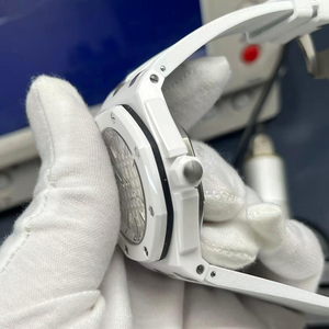 Relojes Mecánicos para Hombre, Reloj de Metal, Estilo Moderno, Reloj Automático de Lujo para Hombre, Cerámica Blanca de 42 mm, Correa de Buceo de Goma - Product Image 4