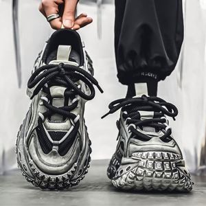 Chaussures Torre tendance pour hommes, polyvalentes, respirantes, en maille, style baskets, nouvelle collection printemps, semelle épaisse en caoutchouc pour la marche - Product Image 1