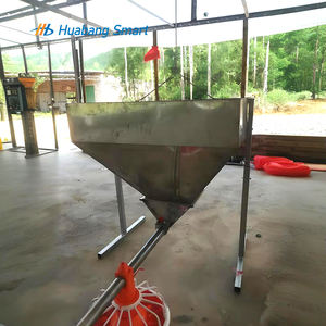 Linea di Alimentazione Automatica per Pollame con Coclea e Distributore a Piatto, Regolabile per Distribuzione Uniforme, Salva-Lavoro, Resistente per Allevamenti di Polli da Carne e Riproduttori - Product Image 4