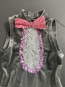 Costumi <span class=keywords><strong>da</strong></span> Ballo per Bambine <span class=keywords><strong>Vestito</strong></span> Tutù <span class=keywords><strong>da</strong></span> <span class=keywords><strong>Topo</strong></span> in Velluto Grigio per Esibizioni e Balletto Abito <span class=keywords><strong>da</strong></span> Palco a Balze - Product Image 2