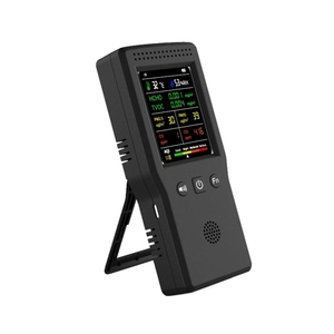 Medidor de Calidad del Aire 9 en 1, Detector de Temperatura, Humedad, CO2, PM2.5, PM10, <span class=keywords><strong>HCHO</strong></span>, TVOC, CO, CO2, AQI, con Pantalla LCD a Color y Retroiluminación - Product Image 2