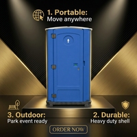 Toilettes portables pliables pour événements, toilettes portables avec lavabo pour fêtes, festivals, extérieur