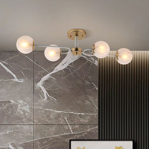 Camera da letto in stile nordico di tendenza camera da letto negozio di abbigliamento per la casa lampada a sospensione moderna in vetro a sospensione - Product Image 2