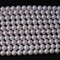 Perles d'eau douce rondes de forme Edison de couleur blanche de qualité A de 10 à 13 mm pour la fabrication de bijoux