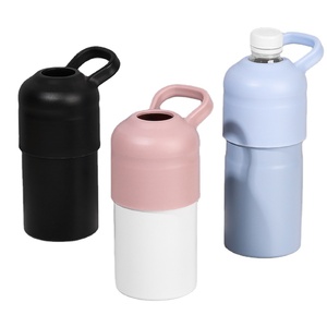 Biểu Tượng Tùy Chỉnh 500Ml Xách Tay Ngoài Trời Thép Không Gỉ Bia Có Thể Mát Chân Không Có Thể Giữ Mát Với Xử Lý - Product Image 1